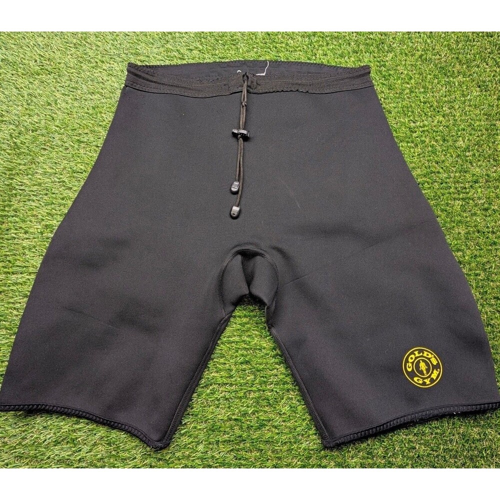 Gold's Gym Neoprene Compression Shorts Black Weightlifting L\XL